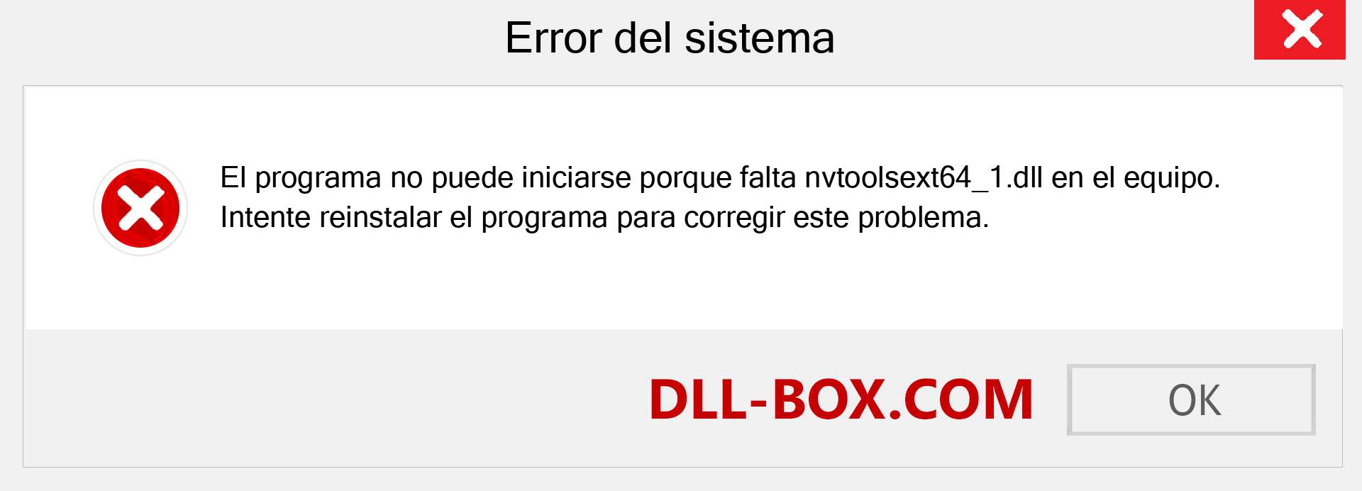 ¿Falta el archivo nvtoolsext64_1.dll ?. Descargar para Windows 7, 8, 10 - Corregir nvtoolsext64_1 dll Missing Error en Windows, fotos, imágenes